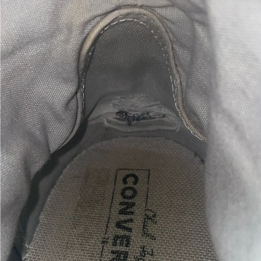 Converse Black and White High Top Sneakers - Picture 10 of 11